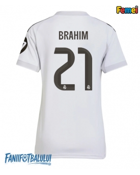 Real Madrid Brahim Diaz #21 Tricou Fotbal Replică 2025-26 Femei Acasa